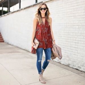 Free People Swing Tunic Tank - Black - XS